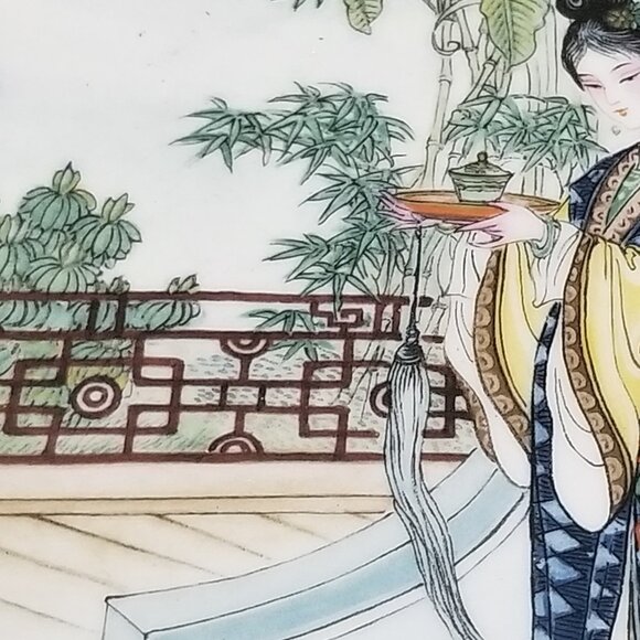 Chinese Imperial Jingdezhen Porcelain Plate Beauties of the Red Mansion  Series - Picture 6 of 13